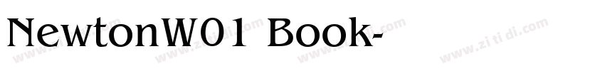 NewtonW01 Book字体转换